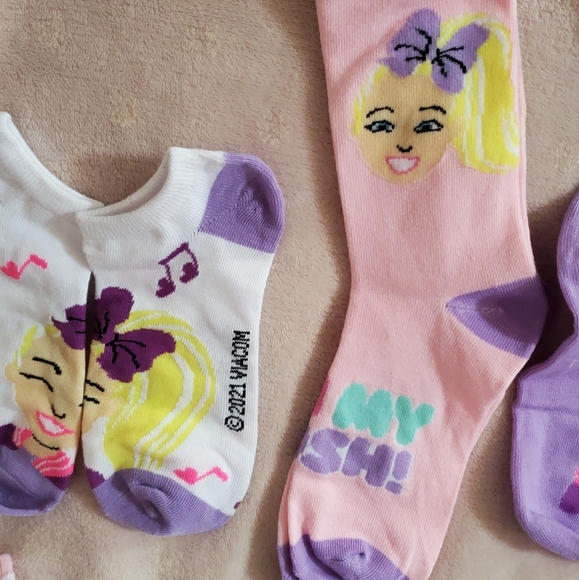 NEW 9 Pair Jojo Siwa Socks, One Size - Picture 8 of 9
